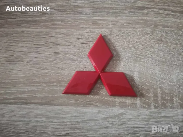 червено лого Mitsubishi 9 см, снимка 2 - Аксесоари и консумативи - 49989565