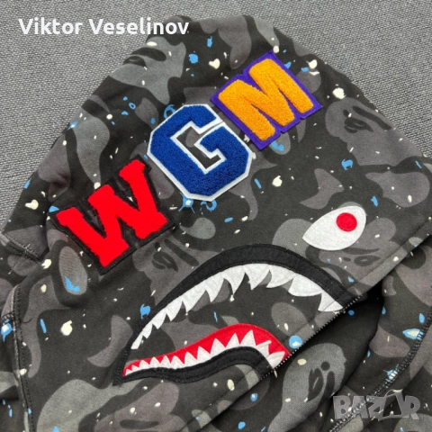 BAPE Space Camo Hoodie Горница Размер XL, снимка 10 - Суичъри - 52715034