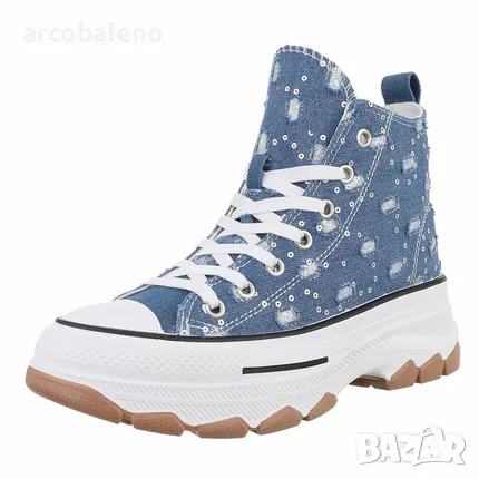 Дамски високи кецове, 4цвята , снимка 9 - Кецове - 45595793