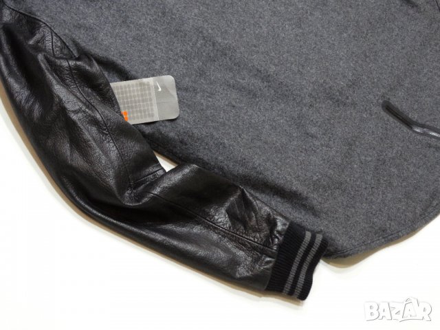 НОВО и НАМАЛЕНО! Nike WOOL LEATHER Jacket Дамско Яке Вълна + Естествена Кожа Размер М, снимка 16 - Якета - 35172033