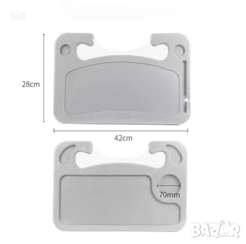 ТАБЛА ЗА ХРАНА И НАПИТКИ, МАСА ЗА ВОЛАН, СИВ ЦВЯТ, снимка 3 - Къмпинг мебели - 45709919