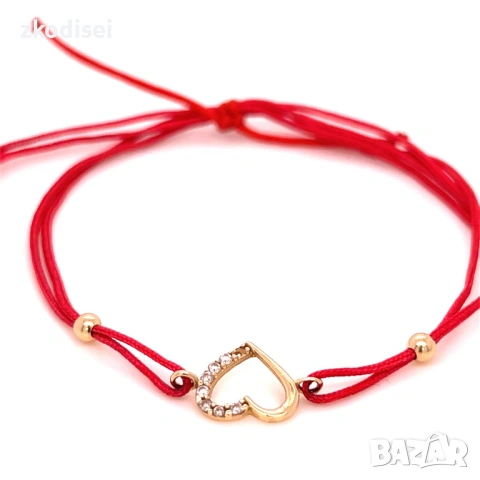 Златна регулируема гривна 0,89гр. 14кр. проба:585 модел:37674-1, снимка 2 - Пръстени - 53594022