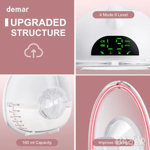 Електрическа помпа за кърма Lulia,4 режима 9 нива,17/19/21/24мм фланци, снимка 4 - Помпи за кърма - 48416203