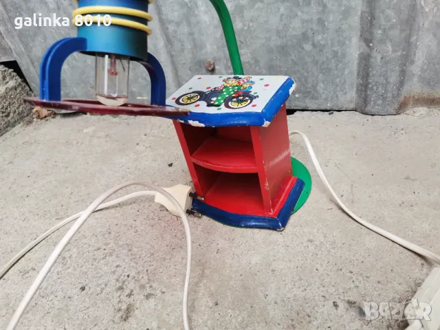 Стара работеща детска лампа, снимка 3 - Антикварни и старинни предмети - 50208441