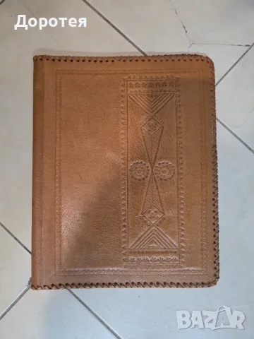 Кожена ретро папка, снимка 1
