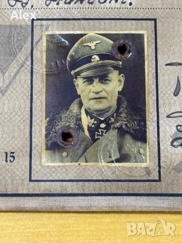 Партийна SS легитимационна книжка за Alter Kämpfer (ранен член)., снимка 3 - Антикварни и старинни предмети - 53133214