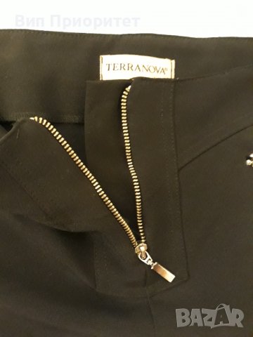 Къса пола TERRA NOVA черна с цип отпред централно и декоративни ципове отпред симетр на вертикалния, снимка 14 - Поли - 37427143