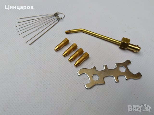 Човка,рамо с дюзи 4бр.и ключ съвместими с Rothenberger,CFH,Castolin,OxyTurbo,Perkeo , снимка 2 - Други машини и части - 26674146