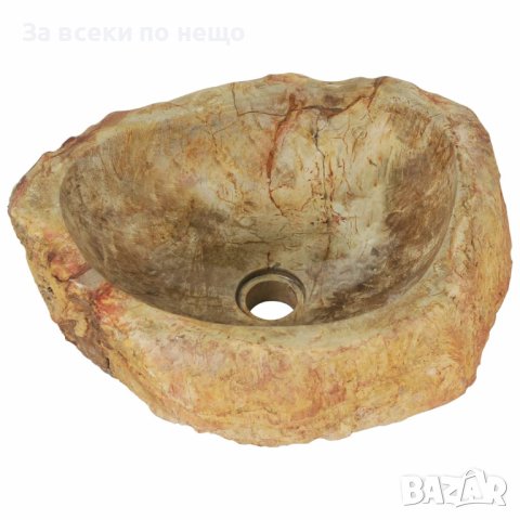 Мивка, 45x35x15 см, вкаменелост, кремава, снимка 9 - Мивки - 43483243