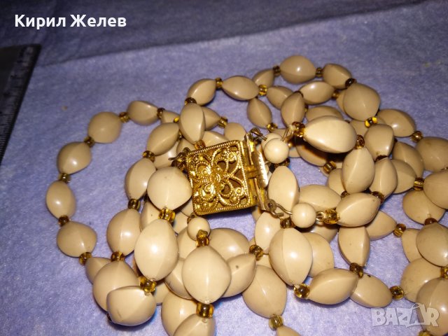 ПРЕКРАСЕН СТАР ТРОЕН РЕТРО ГЕРДАН с МЪНИСТА и ФИЛИГРАННА ЗАКОПЧАЛКА ПОЗЛАТЕН БРОНЗ 34657, снимка 2 - Антикварни и старинни предмети - 39141646