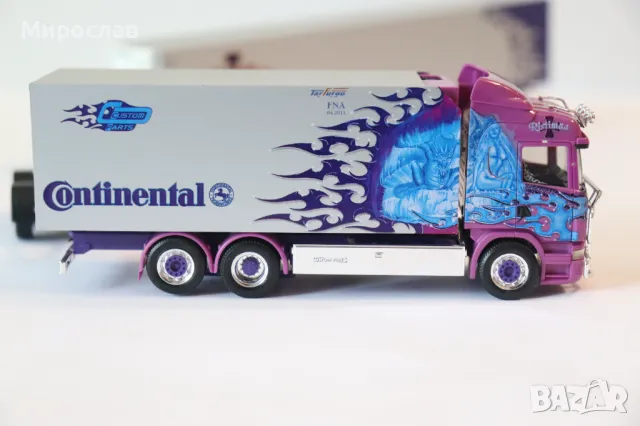 HERPA 1:87 H0 SCANIA АВТОВЛАК КАМИОН ТИР МОДЕЛ КОЛИЧКА, снимка 7 - Колекции - 50152930
