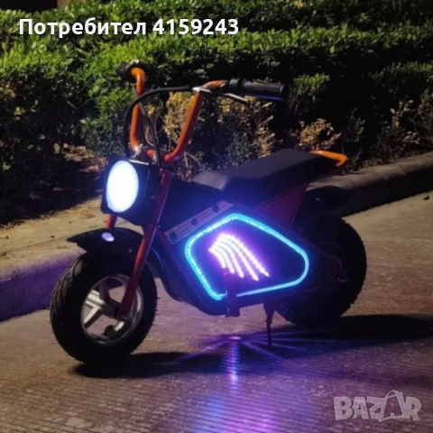 Детски електрически мотоциклет WOLONG, 350W, 36V, Bluetooth високоговорител, снимка 4 - Детски велосипеди, триколки и коли - 52405830