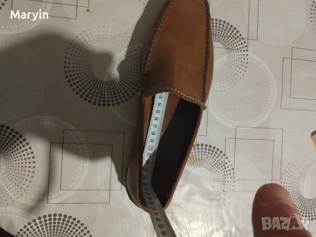 мъжки италиански кожени мокасини , снимка 8 - Маратонки - 53503644
