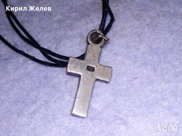 МОДНО СРЕБЪРНО КОЛИЕ с АРТ КРЪСТЧЕ ЛАКИРАНО СРЕБРО 925 ПРОБА 34506, снимка 9 - Колиета, медальони, синджири - 39547612