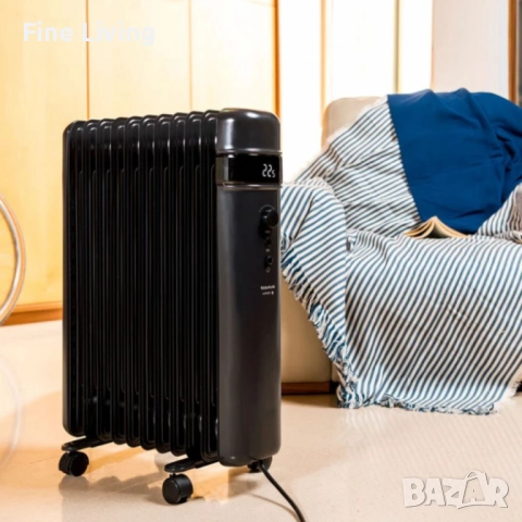 Маслен радиатор Taurus Agadir Malbork 1500W/2500W– мощно отопление с ECO режим, програмируем таймер , снимка 4 - Радиатори - 52096987