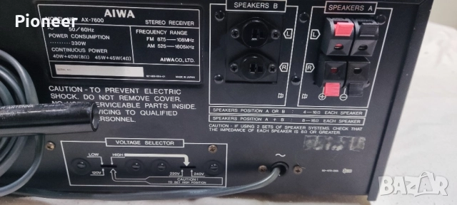 Ресийвър AIWA AX-7600, снимка 7 - Ресийвъри, усилватели, смесителни пултове - 52335270