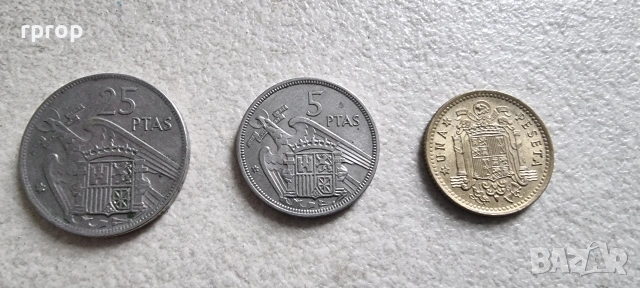 Испания. Испански песети. 4 бр., снимка 4 - Нумизматика и бонистика - 39373950