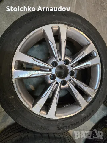 Джанти 17" със Зимни гуми и датчици от Mercedes E200 w212, снимка 2 - Гуми и джанти - 48618125