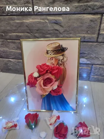 Картини с 3D цветя за Свети Валентин и 8-ми март , снимка 8 - Картини - 44098164
