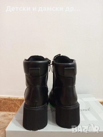 Дамски боти с дебел ток 37 номер , снимка 3 - Дамски боти - 53194069