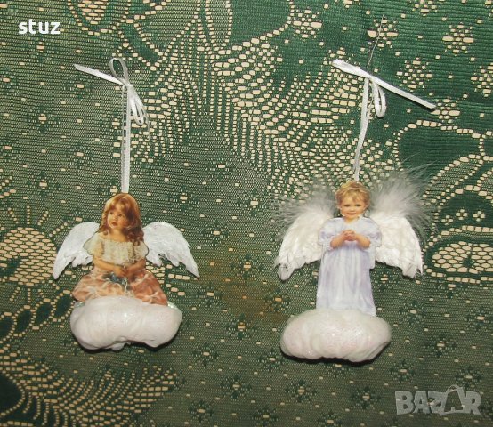 Порцеланови дизайнерски ангелчета, висулки, снимка 2 - Декорация за дома - 43329832
