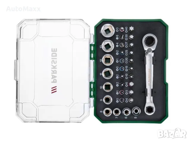 Комплект глухи ключове за проходни отвори,Parkside 31 части

