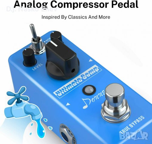 Donner Ultimate Comp Compressor Pedal - КОМПРЕСОР педал за ел китара - ЧИСТО НОВ, снимка 1 - Китари - 37719003