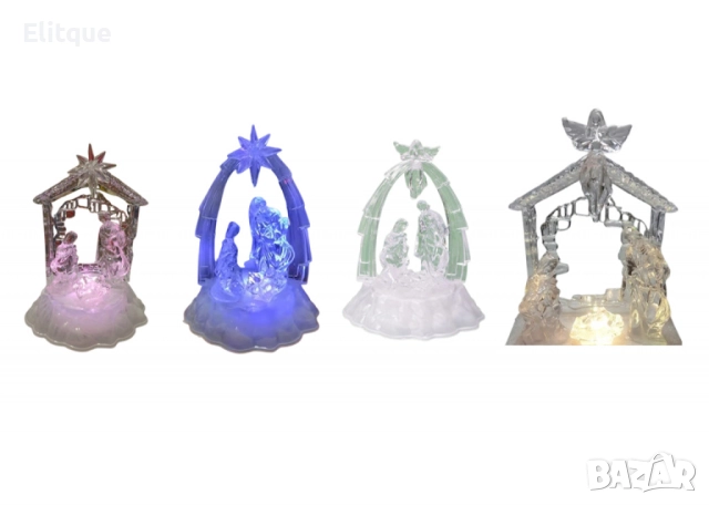 Коледна светеща фигурка „Сцена от Рождество Христово“, снимка 3 - Други стоки за дома - 52820204