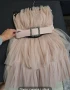 Кукленска рокля с бюстие в цвят пудра , снимка 5