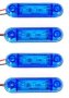 Диодни ЛЕД LED габарити с 3 SMD диода , СИНИ , 12-24V L0072 