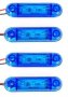 Диодни ЛЕД LED габарити с 3 SMD диода , СИНИ , 12-24V L0072 , снимка 1