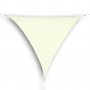 Слънчево платно, 3х3х3 м, платно за сянка, кремаво, Ханзе, HanSe, триъгълно платно, HDPE, снимка 2