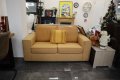 Двуместен диван - цвят охра, снимка 1 - Дивани и мека мебел - 43116428