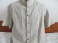Мъжка риза с къс ръкав от лен Piazza Italia, снимка 1 - Ризи - 37118802