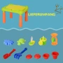 AIYPLAY Маса за игра с пясък и вода, играчка за плаж на открито с 16 аксесоара, снимка 3