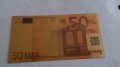Сувенирна 50 евро банкнота идеалния подарък- 76911 , снимка 1