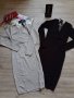 Нова колекция рокля в сив и чер цвят от фино плетиво с връзки на намаление, снимка 3