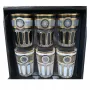 Комплект от 6 чаши Rosenberg, черно-бяло злато, за луксозни напитки от висок клас, снимка 1