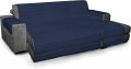 Италианско спално бельо CDDX 290 Елегантни калъфи за дивани, тъмно синьо 290 см, микрофибър, снимка 4