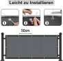 Балконска предпазна преграда, параван за уединение 90х500 см, антрацит, снимка 2