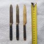 Стари месингови ножче ножчета , снимка 1 - Антикварни и старинни предмети - 35178720