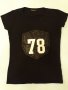 BUTIK BAMB - тениска бутикова , памук и кожа 78, черна с къс ръкав, елегантна и ефектна,с кожен шилд, снимка 2