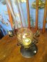 Немска кована лампа - спиртник с шише, снимка 1 - Други ценни предмети - 39577044