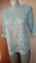 Еластична дантелена блуза, в синьо 🍀♥️M/L,L♥️🍀арт.4417, снимка 1 - Корсети, бюстиета, топове - 37598273