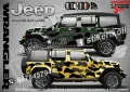 Jeep WRANGLER SK-SJV3-J-WR Кaмуфлаж Офроуд Джип Пикап Лодка Camouflage Off-Road стикери, снимка 1