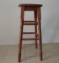 Наличен или по поръчка: Бар стол с дървена седалка бук, снимка 2