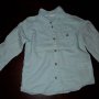 18-24м 92см Риза с дълъг ръкав H&M Материя памук Цвят светло зелено Без следи от употреба, снимка 1 - Бебешки блузки - 26750070