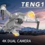 ДРОН F195 Pro с 1080P HD с двойна камера, мини UAV за въздушна фотография с WiFi FPV, връщане с един, снимка 5