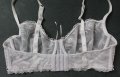 C&A Lingerie 80D луксозен бял сутиен с меки чашки с бродерии върху тюл, снимка 5