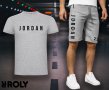 NEW 2023! Комплект от тениска и къси панталони AIR JORDAN - 2 ЦВЯТА!, снимка 2